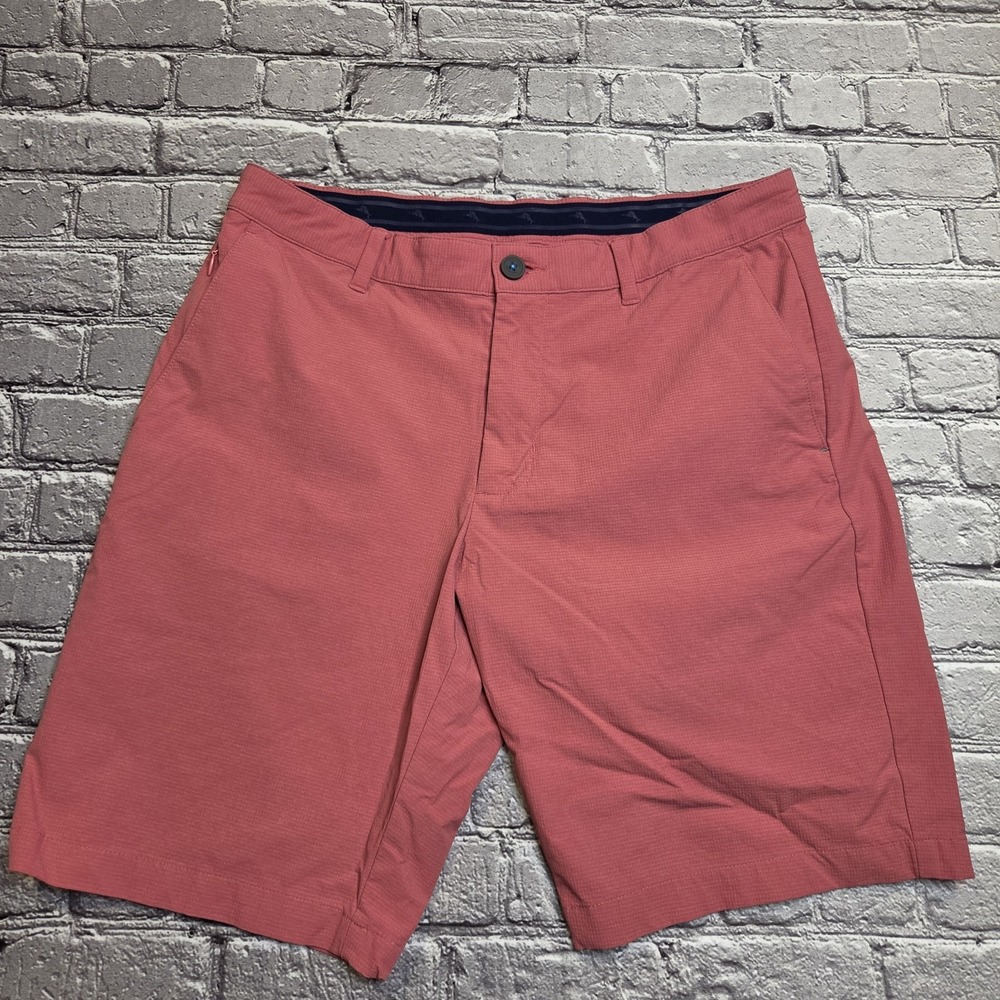 Tommy Bahama Shorts Mens 33 Golf Performance Stretch 9" Chino Pink